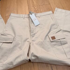 NWT $571 retail Maison Kitsuné x Cafe Army Cargo Pants 46 French sizing